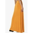 thumbnail image 4 of Jupe Longue Maxi Décontractée en Jersey Drapé pour Femmes Taille Pliable, 4 of 7