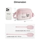 thumbnail image 5 of Riñonera Fanny Pack BAGSMART Puffy Initial para mujer, color negro, 5 of 6