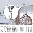 thumbnail image 4 of Hamac Suspendu Matériel, Stable 304 Acier Inoxydable Forte Charge Portant Cintres Oscillants pour Intérieur, 4 of 8