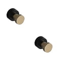 thumbnail image 4 of Injueey Ganchos para toallas de cobre y latón para baño - Potente colgador moderno autoadhesivo Aplicaciones amplias Gran capacidad de carga Gancho para ropa negro 2piezas, 4 of 6