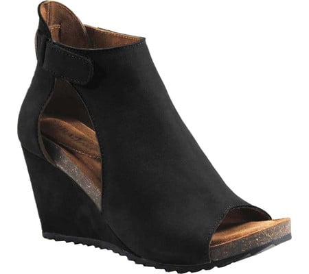 peep toe wedges