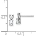 thumbnail image 2 of Boucles d'Oreilles Topaze Blanche en Argent 925 Drop Dangle Pierre de Naissance Avril, 2 of 6