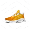 thumbnail image 1 of Zapatillas deportivas unisex con estampado 3D de cerveza, para hombre y mujer, de alta calidad, con cordones y malla, hechas a medida, color blanco, 1 of 6