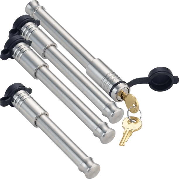 61775 4 Pack Mixed Keyed Alike Stainless Steel Hitch Locks (Fits 2.5