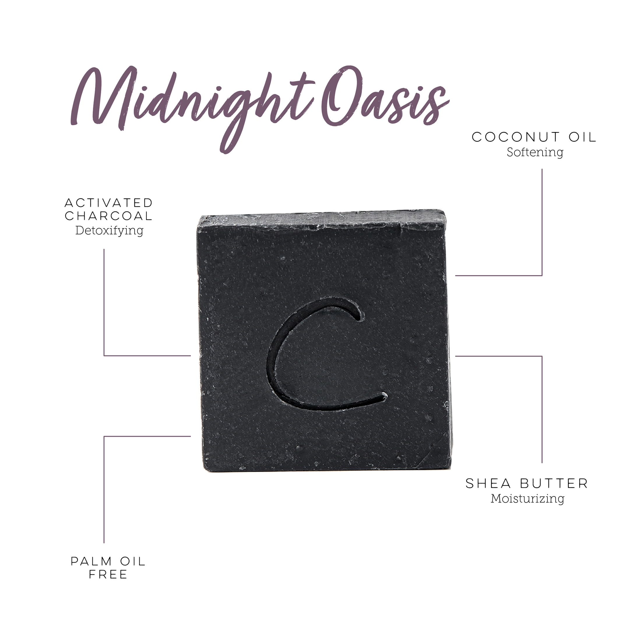 Cosset Midnight Oasis Cold Process Soap Bar for Adults, 5 oz