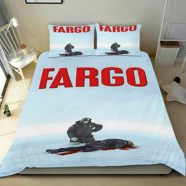 Fargo Conjunto de sábanas temático, trío de piezas, cómodo y amigable con la piel, diseño único, regalo de decoración para el hogar para familiares, amigos y fans,173cm *218cm