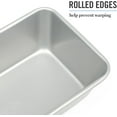 thumbnail image 5 of ZJQYDS Gallen 9 Inch Nonstick Carbon Steel Loaf Pan - Silver Durable Bakeware for Bread, Meatloaf & Cakes, 5 of 14