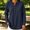 Navy, variant on Womens Denim Shirt Long Sleeve Button Down Shirt Casual Jean Shirt Jacket Vintage Denim Blouses Tops with Pockets White XL