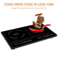 thumbnail image 3 of Costway 1800W Portable Electric Dual Induction Cooker Cooktop Countertop Double Burner, 3 of 3