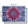 thumbnail image 6 of Boho Chic Flax Placemats Set of 4, 12x18 Inch Ethnic Pattern Table Mats, Washable Vintage Decor for Rustic Farmhouse or Artistic Dining Room, 6 of 6
