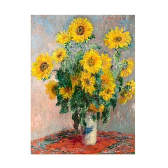 Trademark Fine Art Pictufy Bouquet Of Sunflowers Canvas Wall Art