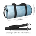 thumbnail image 2 of Lafuoo Snowflake Snowing Pattern Round Duffel Bag with Adjustable and Detachable Shoulder Strap Sports Gym Bag for Travel, Business, Sports-One Size, 2 of 5