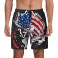 thumbnail image 2 of Picia Largemouth Bass Fish in USA pattern Mens Swim Trunks with Compression Liner Stretch Beach Shorts Quick Dry with Zipper Pockets No-Chafing Board Shorts-Medium, 2 of 9