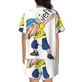 thumbnail image 3 of Lsque Sml Jeffy Women's Short-Sleeved Pajama Set - 2 Piece Soft and Lightweight Sleepwear Set-Small, 3 of 9