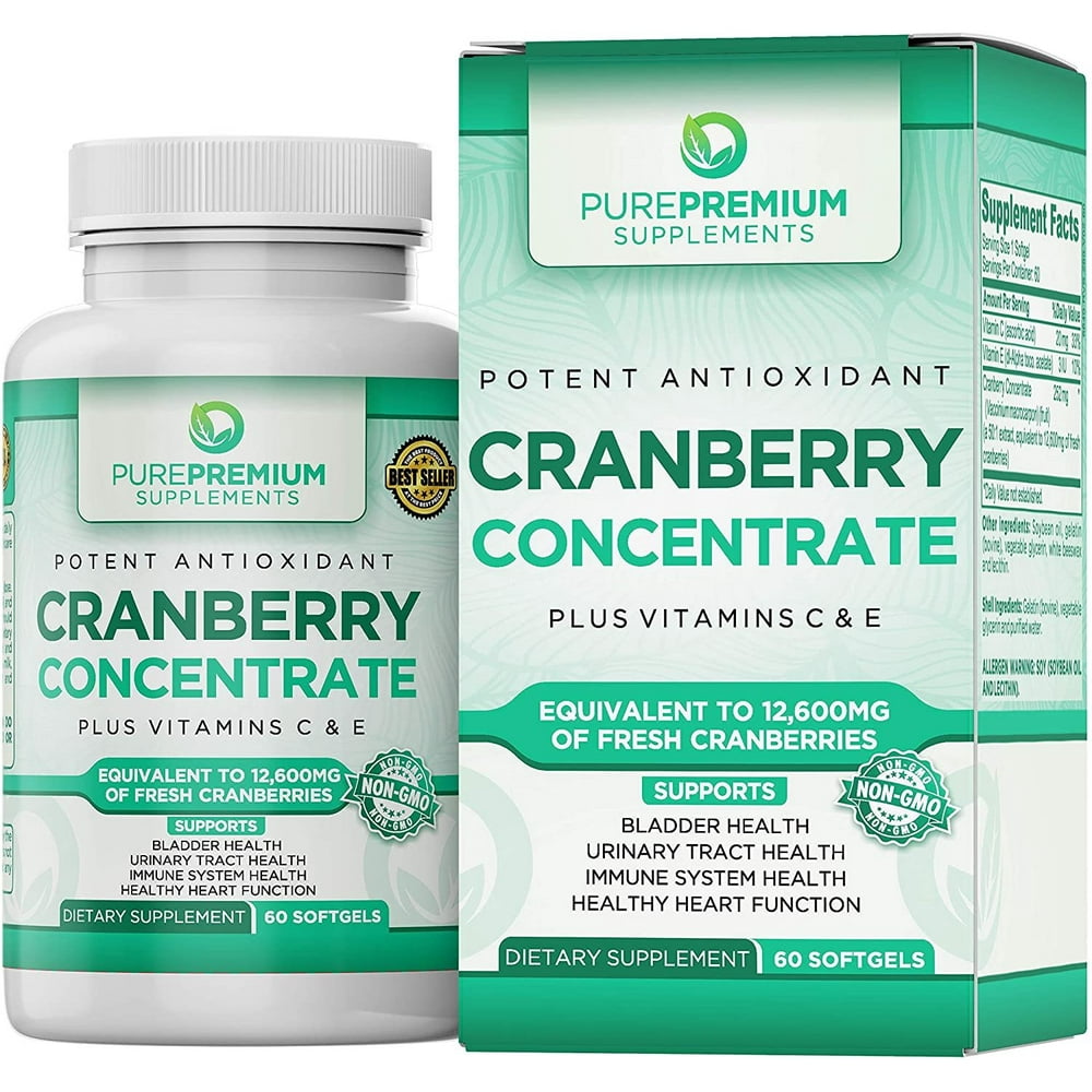 Cranberry Pills by PurePremium Supplements Maximum Potency Cranberry