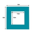 thumbnail image 3 of Teal Acid Free 12x12 Picture Frame Mats with White Core Bevel Cut for 8x8 Pictures - Fits 12x12, 3 of 3