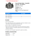 thumbnail image 2 of Front Left Brake Caliper - Compatible with 2006 - 2013 Mazda 6 2007 2008 2009 2010 2011 2012, 2 of 2