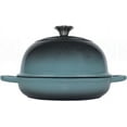 thumbnail image 5 of Cyan Enameled Cast Iron Dutch Oven for Bread Baking, 5 Qt with Dome Lid, Sourdough Bread Pan, 5 of 5