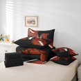 thumbnail image 6 of Homewish Rugby Ball Print 7-Piece Twin Bedding Sets,Brown Football Pattern Bedding Comforter Set,First Letter M Sheet Sets For Girls,Super Cozy Room Decor Reversible, 6 of 8