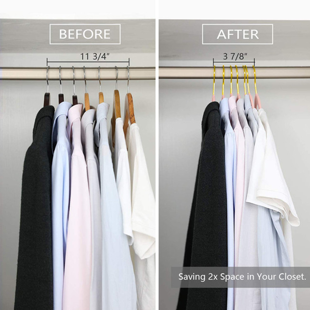 Osdhezcn 20 Pcs Non-slip Clothes Hanger Clothes Rack Coat Suit Shirt Pants Hanger Clothing Storage Hanging Rack