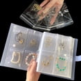 thumbnail image 4 of Anti-oxidation Jewelry Storage Albums Desktop Drawer Organizer BoxesTransparent Necklace Bracelet Ring Book Holder Jewelry Bag 84Grid-03, 4 of 6