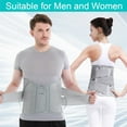 thumbnail image 2 of TANDCF - Soporte de espalda, faja lumbar para mujeres y hombres, cinturón ajustable para aliviar el dolor de espalda, mantiene la columna recta y segura (M), 2 of 5