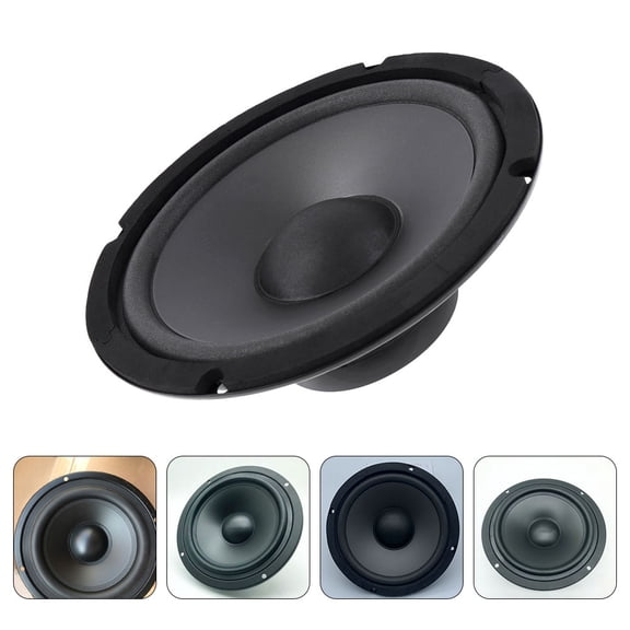 OULII 2Pcs 4 Ohm Car Door Speakers Black Universal Fit Automotive Audio Sound