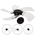 thumbnail image 1 of Durable Aluminum Alloy Fan Blade for Electric Fan Use White Color Easy to Install and Clean 5 Leaves, 1 of 9