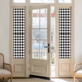 thumbnail image 2 of Black and White Plaid Window Privacy Film, Farmhouse Checkered Buffalo Static Cling UV Sun Blocking Heat Control Window Tint Day and Night, Non-Adhesive One Way Windows Privacy Cover 17.7''x78.7'', 2 of 7