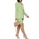 thumbnail image 3 of Traje de pantalón de dos piezas Sunloudy para mujer, chaqueta de un solo pecho de color liso y pantalones cortos de corte recto, S/M/L/XL/XXL Sunloudy  S M L XL XXL, 3 of 10