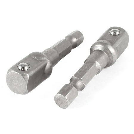 Hex Adapter Set - Unique Bargains 2 Pcs Quick Change Chuck Socket Adapter Adaptor 1/4