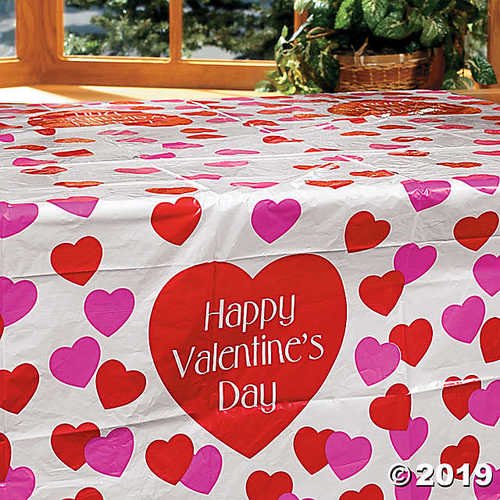 Valentine's day tablecloths: best selection 2018 Valentine Plastic Tablecloth - Walmart.com - Walmart.com