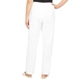 thumbnail image 2 of Alfred Dunner Womens  Relaxed Fit Go-To Medium Length Pant, 2 of 6
