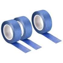Uxcell Glitter Tape, Decorative Craft Tape Self Adhesive Stick 1.5cmx10m Deep Blue 3Pack