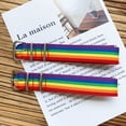 thumbnail image 6 of AOOOWER Rainbow Stripe Canvas Woven Bracelet Adjustable Watch Bands for Couples Friends, 6 of 16