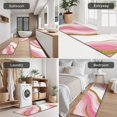 thumbnail image 5 of Pink Gold Marble Pattern Kitchen Rugs Sets Of 3,Kitchen Runner Rugs Non Skid Washable,Decorative Kitchen Floor Mats for Kitchen,Sink,Laundry,17"x30"+ 17"x47" + 17"x59", 5 of 6