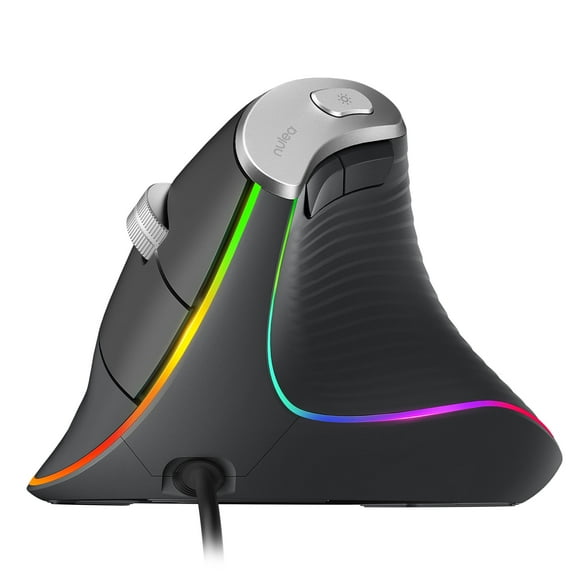 Ratón Nulea M504 con cable vertical USB ergonómico 4 DPI 11 RGB