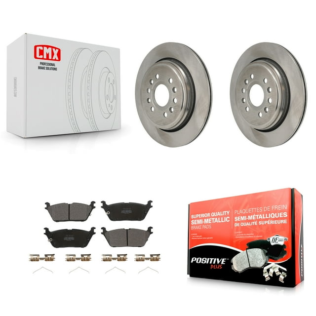 Transit Auto Rear Disc Brake Rotors and Semi-Metallic Pads Kit for Car Ram 1500 Jeep Wagoneer Grand L K8F-104307
