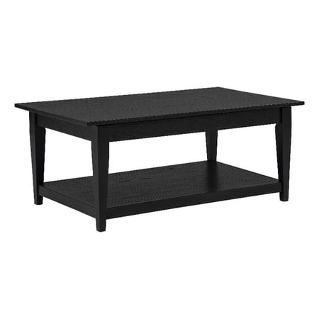 Coaster Lindenton Rectangular Wood Occasional Cocktail Coffee Table in Black