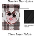 thumbnail image 4 of GZHJMY Garden Flag Double Sided Cute Piggy with Bow, Fade Resistant Yard Flag Durable Banner Indoor Outdoor Home Decor 12x18 Inch Yard Flags, 4 of 7