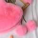 thumbnail image 4 of Bolso de Hombro con Corazón para Mujer, Bolso para Las Axilas Sintética de Felpa para Mujer, Bolso ano Suave Y Cálido, Bolso Sunnimix  Bolso de piel sintética, 4 of 5