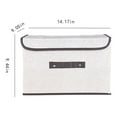 thumbnail image 3 of Large Stackable Storage Bins with Lids,Foldable Storage Containers,Foldable Storage Box with Lid 2pcs (large + Small) Fabric Storage Box with Lid, Closet Storage Box, Room Organization, 3 of 5