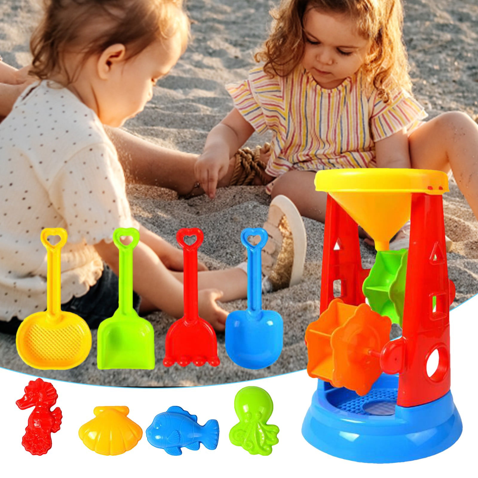 5pcs Kid Outdoor Beach Sand Tools Toys Bucket Shovel Set  Baby Play sand T BH 