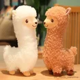 thumbnail image 2 of Stuffed Plush Animals Furry Plush Llama Alpaca Plush Toy Stuffed Soft Long Plush Lifelike Alpaca Sheep Hug Throw Animals Nap Sleeping R231110, 2 of 6