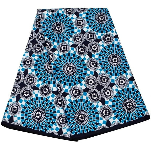 6 Yards African Wax print Fabric Cotton Material Original Ankara cothes