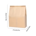 thumbnail image 2 of Bolsas de papel para pan, bolsa de pan de papel Kraft con ventana para galletas, golosinas de pan, 2 of 7