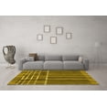 thumbnail image 3 of Ahgly Company Machine Washable Indoor Rectangle Abstract Yellow Modern Area Rugs, 2' x 3', 3 of 4