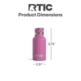 thumbnail image 4 of RTIC Journey 12 oz Insulated Ceramic Lined Water Bottle, Orchid, 4 of 8