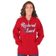 thumbnail image 4 of Christian Strong Praise the Lord Zip Up Hoodie Men's Women's Brisco Brands L, 4 of 5