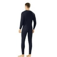 thumbnail image 4 of Zimjoy Thermal Underwear Long Johns for Men Fleece Lined Thermals Bottom Top Sets Skiing Base Layer Thermal Underwear for Winter Ski, Navy L, 4 of 5
